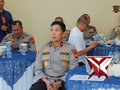 coffee morning bersama seluruh Pejabat Utama (PJU) di Mapolda Sumsel