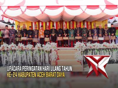 UPACARA PERINGATAN HARI ULANG TAHUN KE-24 KABUPATEN ACEH BARAT DAYA - PoliceTube