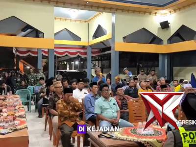 Cekcok antara warga Desa Banyutengah dan Desa Campurejo resmi menyatakan kesepakatan damai. - PoliceTube
