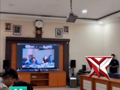 Polres Musi Rawas ikuti Zoom Meeting Sosialisasi dan Simulasi  (LP) serta Laporan Kehilangan  Online