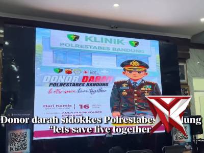 Polrestabes Bandung melaksanakan kegiatan donor darah