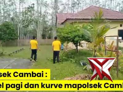 Giat Apel Pagi Polsek Cambai Polres Prabumulih