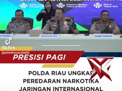 Polda Riau ungkap peredaran Narkotika jaringan Internasional