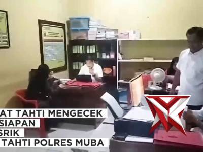 Kasat tahti lakukan pengecekan persiapan giat wasrik - PoliceTube
