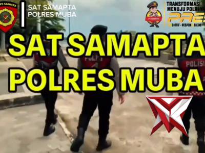 7. Sat Samapta Polres Muba melaksanakan giat patroli jalan kaki - PoliceTube