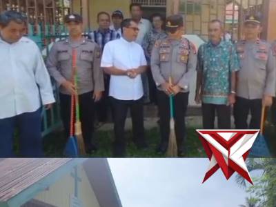 PERSONEL POLSEK JAYALOKA GELAR KURVE DI GEREJA SANTO PETRUS