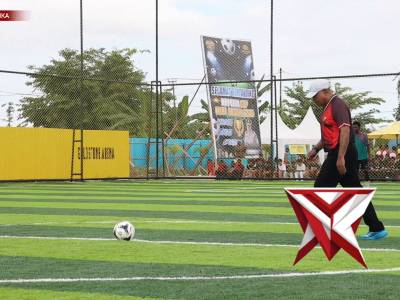 Pembukaan Turnamen Kapolda Cup Mini Soccer Tingkat SMP Kabupaten Mimika