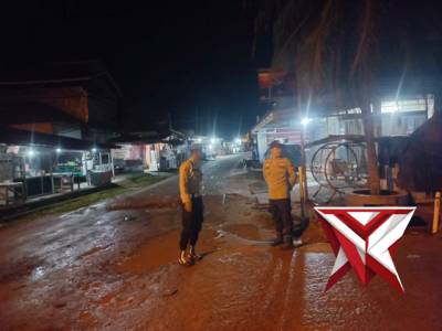 Giat KRYD Malam hari libur Polsek Cengal untuk menjaga Kamtibmas tetap Kondusif dan aman pasca lebar