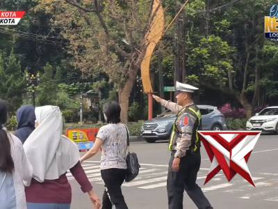 Pantauan situasi arus lalu lintas di Simpang Tugu Kujang Kota Bogor - PoliceTube