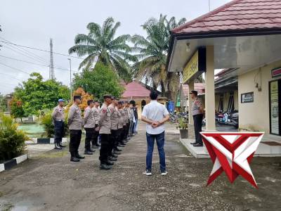 Apel pagi personil Polsek Lembak