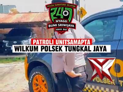 Patroli stasioner unit Samapta Polsek Tungkal Jaya