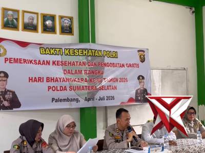 BAKTI  KESEHATAN HARI BHAYANGKARA KE-80 TAHUN POLDA SUMATERA SELATAN