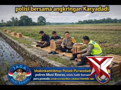 Bhabinkamtibmas Polsek Purwodadi Polres Musi Rawas Polda Sumsel Hadir untuk masyarakat