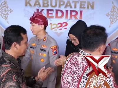 Kapolres Kediri Kota menghadiri tasyakuran dan santunan Hari Jadi Kabupaten Kediri ke-1222 Th 2026 - PoliceTube