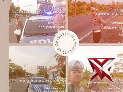 Patroli sore personil satlantas Polres oki