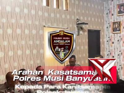 3.Arahan Kasat Ssmapta kepada para kanit Polsek jajaran