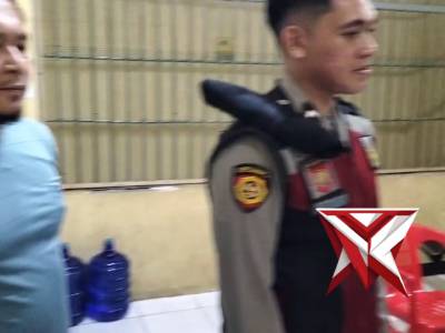 Pengecekan tahanan oleh sat binmas Polres muba LT1