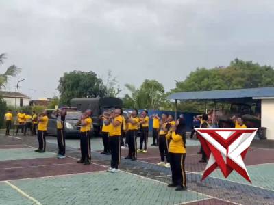 Personel Ditpolairud Polda Jateng Melaksanakan Tes Kesamaptaan Jasmani Semester 1 TA 2026