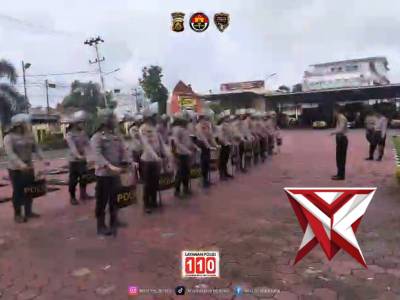 Giat latihan Dalmas Sat Samapta Polres Musi Banyuasin, 19