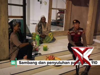 Patroli malam jam rawan sat samapta Polres Musi rawas