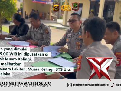 &ldquo;Supervisi Tahap I Polres Musi Rawas: Wujud Penguatan Kinerja Polsek Jajaran&rdquo; - PoliceTube