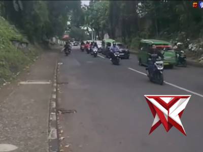 Satlantas Polresta Bogor Kota terapkan sistem satu arah sepenggal di Simpang Gunung Batu