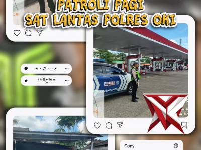 patroli pagi satlantas polres oki