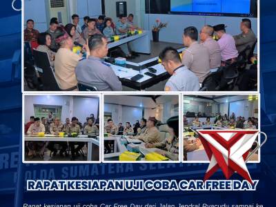 KASUBDIT KAMSEL MENGIKUTI RAPAT KESIAPAN UJI COBA CAR FREE DAY&rdquo;