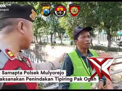 unit samapta polsek mulyorejo melaksanakan penindakan tipiring pak ogah - PoliceTube