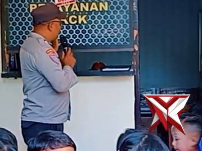 Polsek Turen Polres Malang Menerima Kunjungan TK Tunas Harapan