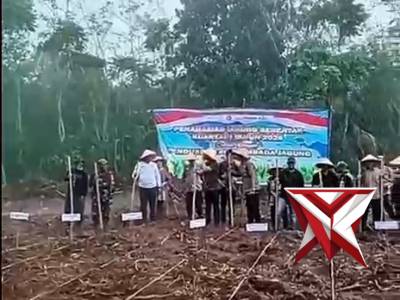 Penanaman jagung kwartal II Polsek lais