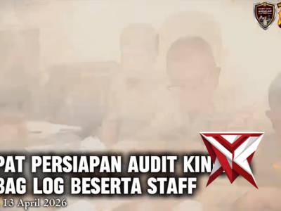 RAPAT PERSIAPAN AUDIT KINERJA KABAG LOG BESERTA STAFF ?