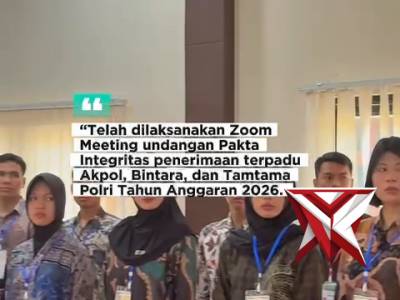 Kapolda Sumsel IJP Sandi Nugroho: Polres Musi Rawas Ikuti Zoom Pakta Integritas Polri 2026 - PoliceTube