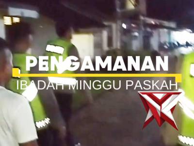 Polsek BTS Ulu Amankan Ibadah Minggu Paska di GPIB Bangun Jaya