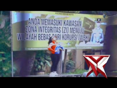 Polres Kediri Kota menggelar kegiatan senam olahraga bersama secara rutin setiap hari Jumat