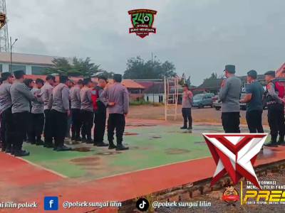 GIAT APEL PAGI POLSEK. IK4