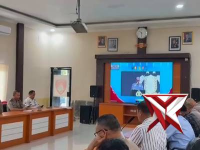 Kapolres Musi Rawas Hadiri Pembukaan Rakernis Gabungan Empat Satker Polri Secara Virtual