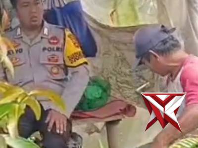 Bhabinkamtibmas  Sambang ke Petani