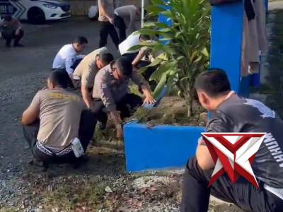 Kurvei bersama polres oki