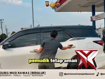 Kapolres musi rawas turun langsung mengecek SPBU diwilkum polres musi rawas