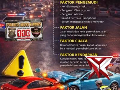 POLRES MUSI RAWAS MEMEBRIKAN HIMBAUAN MENGENAI FAKTOR&sup2; YANG MENYEBABKAN LAKA LANTAS