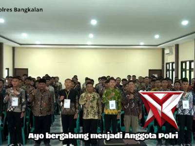 Ayo gabung menjadi anggota Polri!

Polres Bangkalan berkomitmen menghadirkan proses rekrutmen anggot