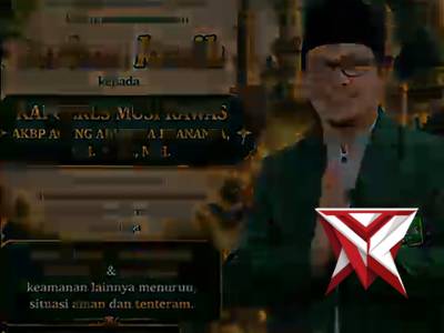 Apresiasi kinerja Kapolda Sumsel IJP SANDI NUGROHO dan jajaran  dari M. Munir Fatoni,Ketua Tanfidziy