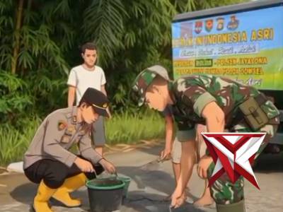 Polsek Muara Kelingi melaksanakan program Belida di wilayah hukum Polres Musi Rawas bersama Koramil