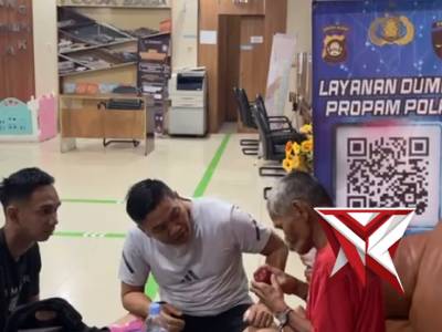 kasat intelkam membantu masyarakat kab oku selatan