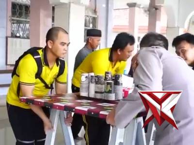 Pembersihan Lingkungan Serentak Polres OKI Dan Jajaran Polsek