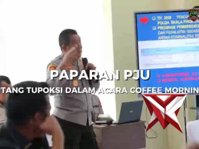 Kapolda Sumsel IJP. Sandi Nugroho memberikan penegasan bahwa masy adalah juragan bagi anggo