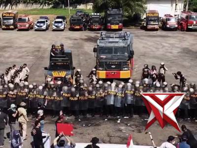 KAYUAGUNG - Polda Sumatera Selatan menunjukkan keseriusan dalam mengamankan wilayah dari potensi gan