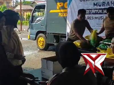 Kegiatan Gerakan Pangan Murah Polres Musi Banyuasin .. - PoliceTube