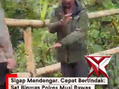 Kapolda Sumsel IJP DR. Sandi N-Kapolres Musi Rawas-Laks Prog Kapolda Sambang dan